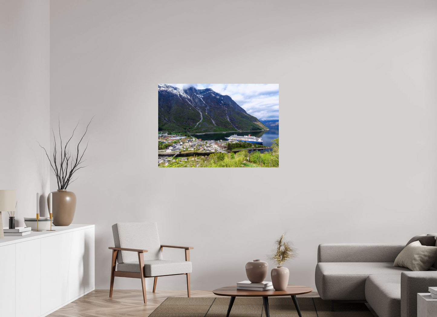 115.4 x 80 cm, Photo Print On Fuji Crystal DP II Borealis in Eindfjord