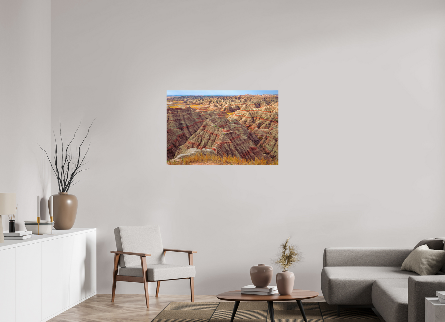 105 x 70 cm, Photo Print On Fuji Crystal DP II Badlands National Park, South Dakota