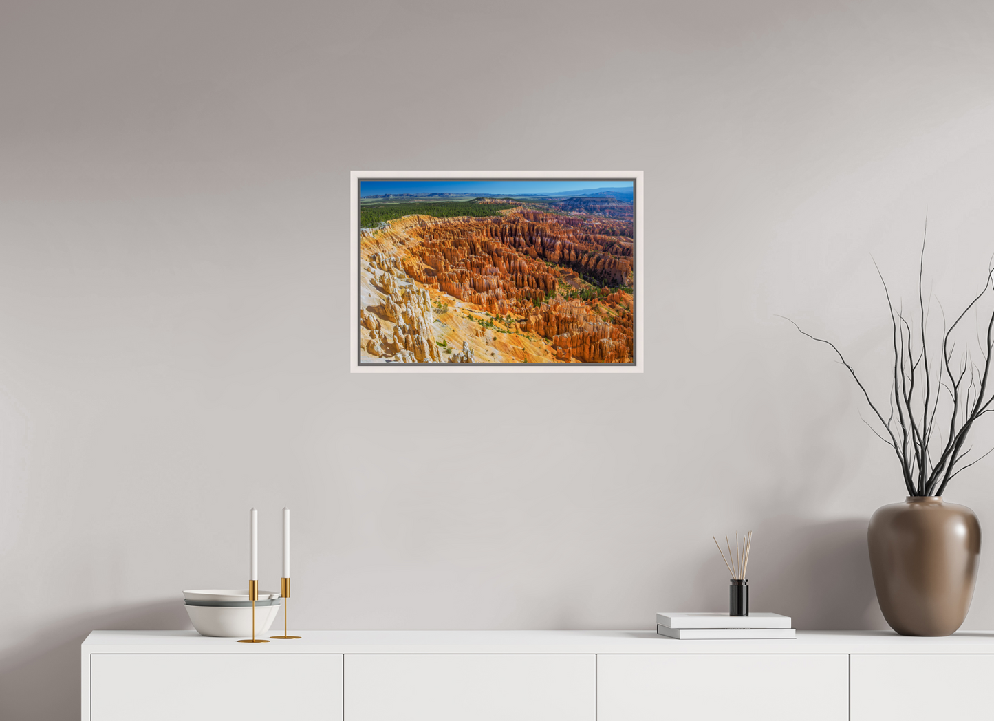 60 x 40 cm, White Frame Bryce Canyon