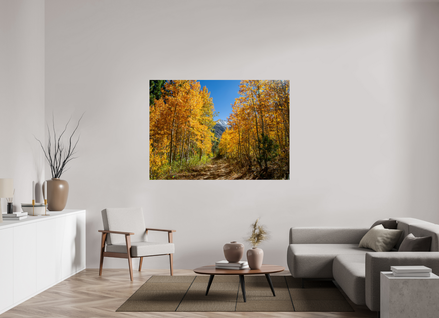168.1 x 120 cm, Photo Print On Fuji Crystal DP II Autumn in the Sierras