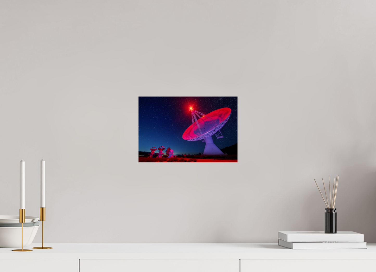 30 x 20 cm, Photo Print On Fuji Crystal DP II Owens Valley Radio Telescope