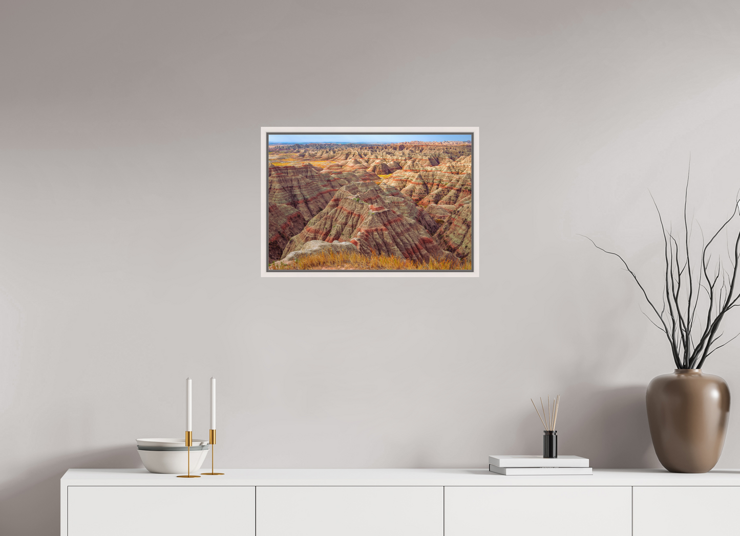 60 x 40 cm, White Frame Badlands National Park, South Dakota